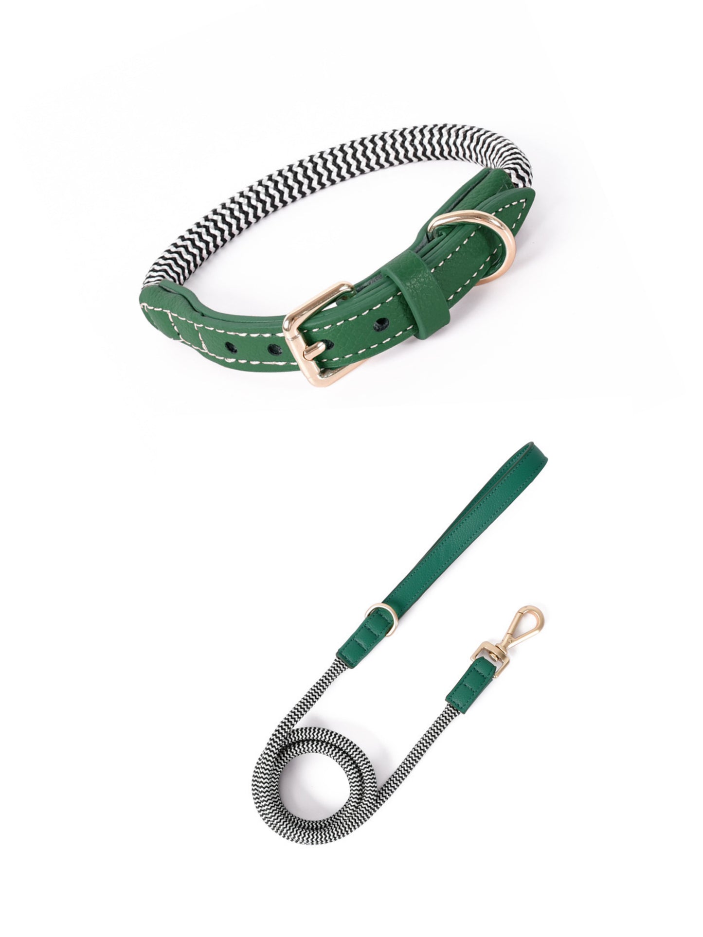 rope leash and collar set