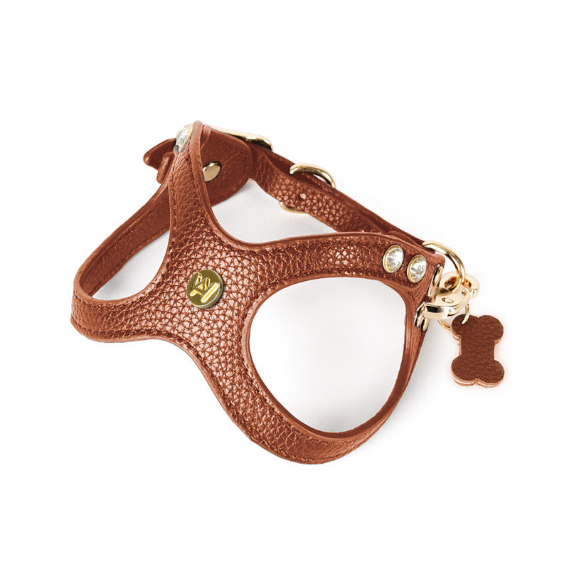 studded dog harness