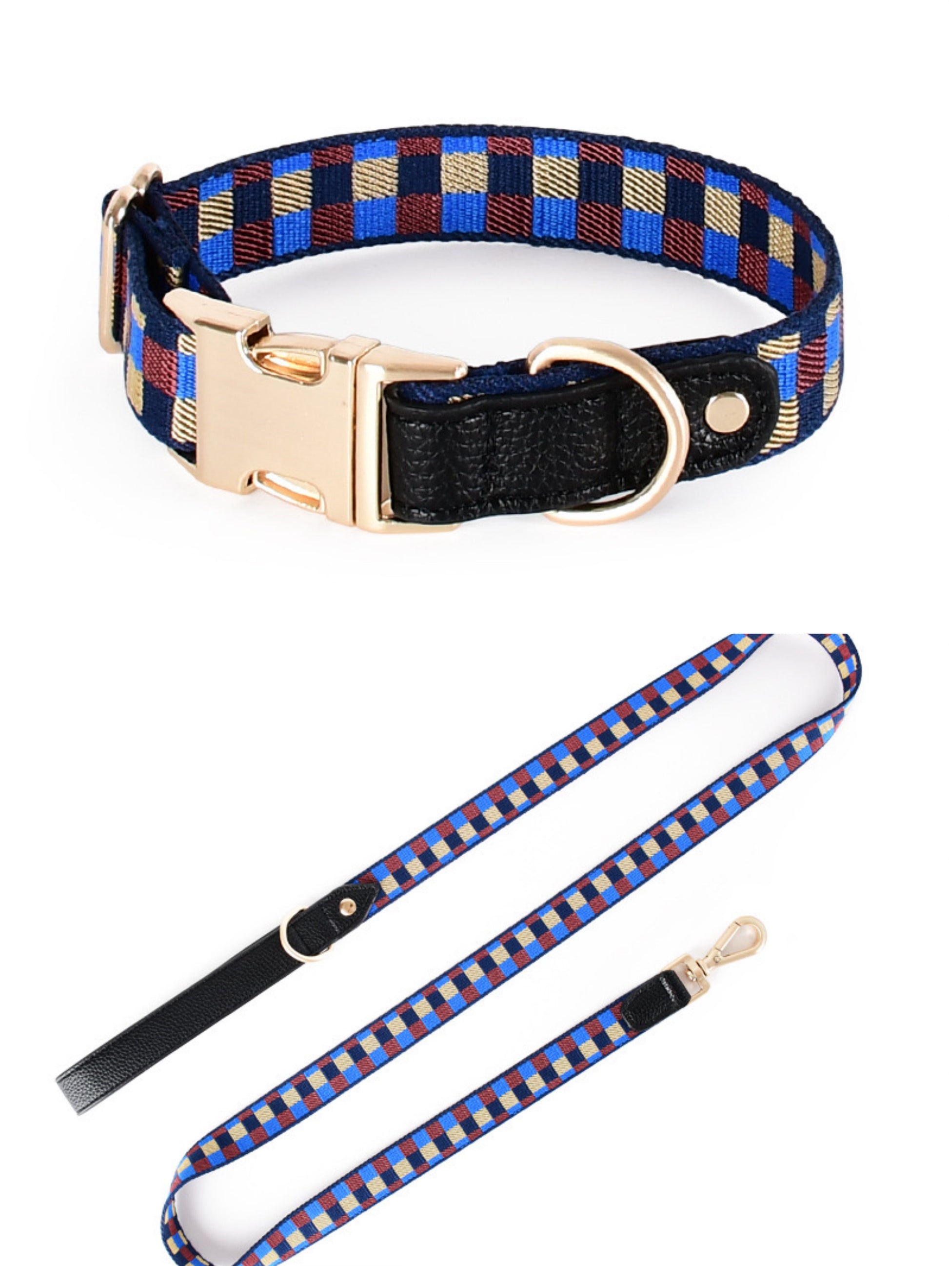 matching dog collar and leash